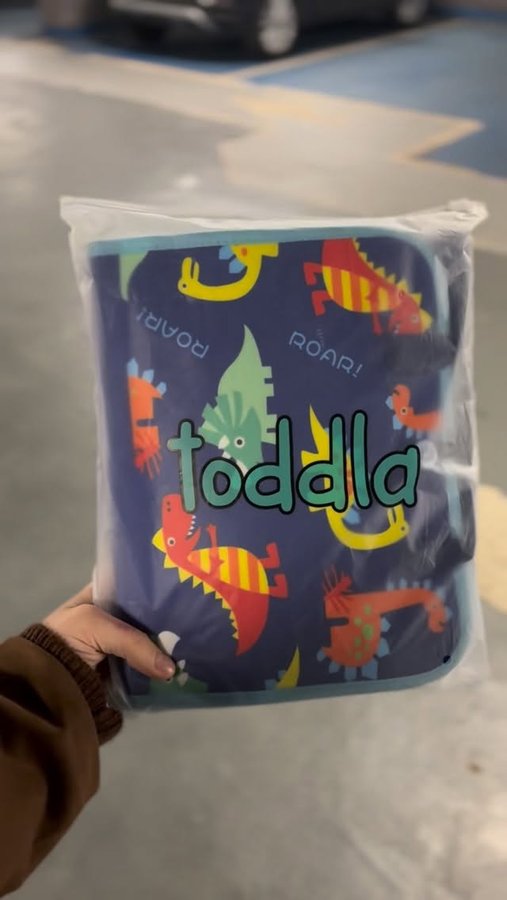 Instagram post by @ralphs.little.life for Toddla. Caption reads: How we spend a screen free meal out with....