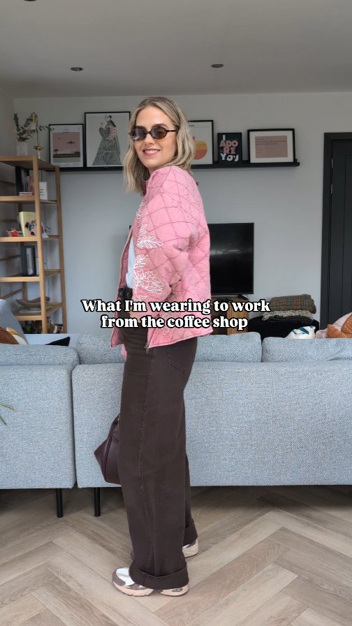 Instagram post by @styledby_mrsj for SmartBuyGlasses. Caption reads: [...] @newbalance 
Sunglasses @miumiu via....