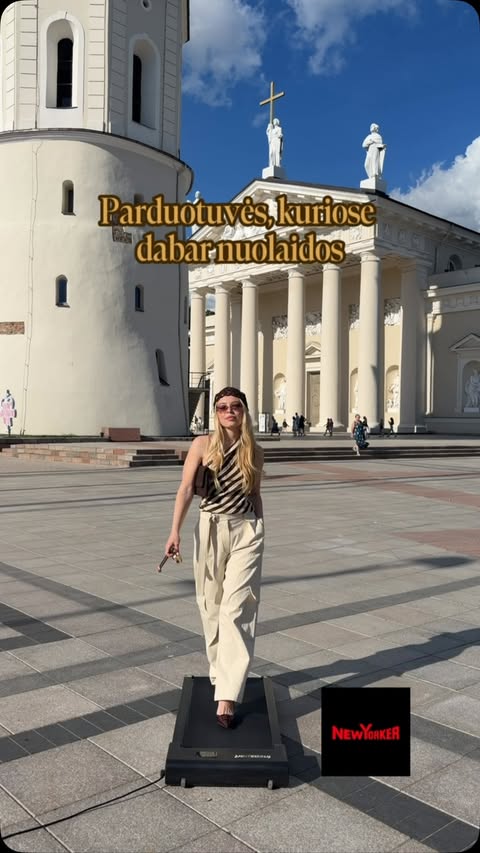 Instagram post by @linnutte for PANORAMA. Caption reads: Panoramoje dabar vyksta vasaros išpardavimai, daug....