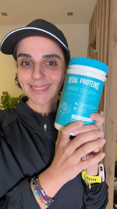 Instagram post by @drbaraarajab for Vital Proteins. Caption reads: Because beauty and health always start from....
