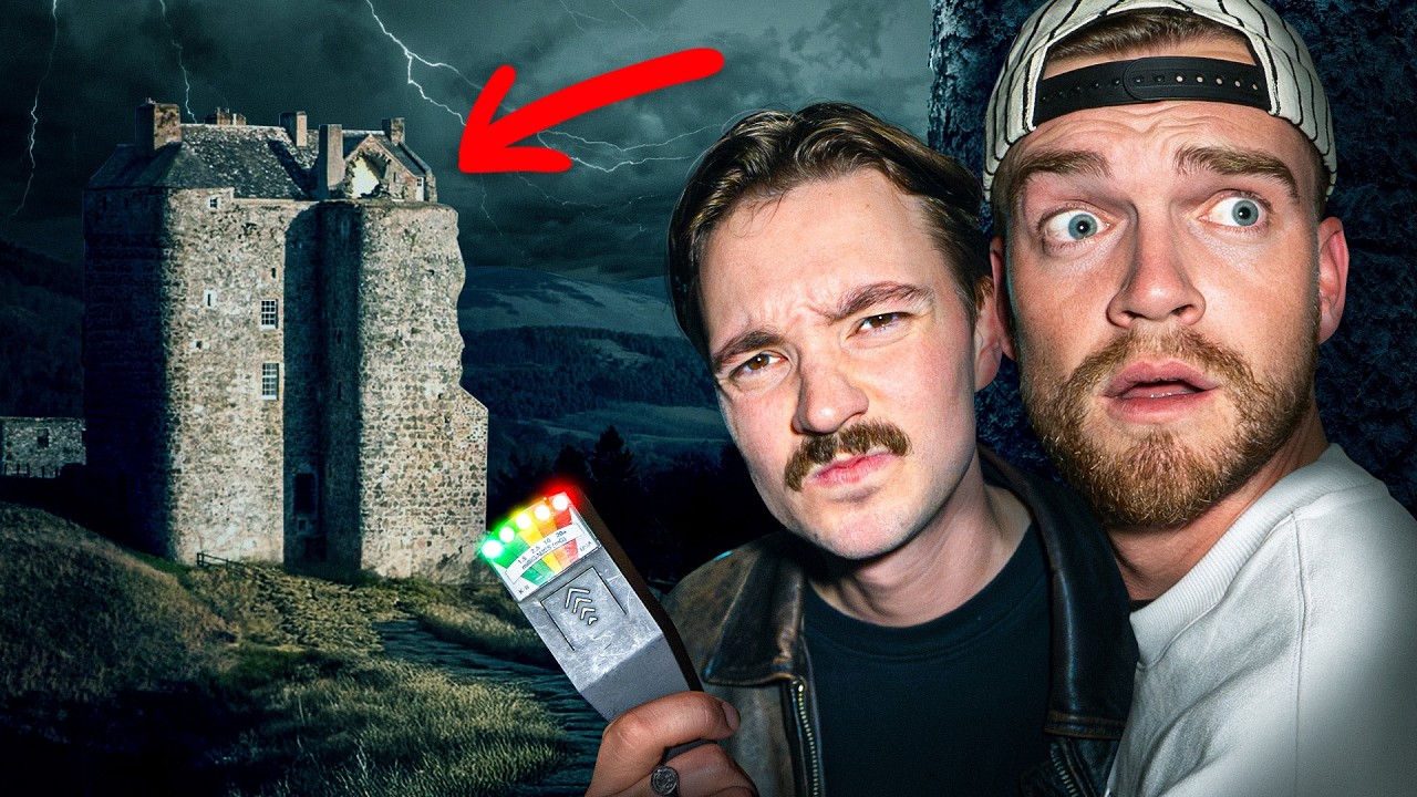 YouTube post by @StefandeVries95 for bol. Caption reads: Our Scariest Night EVER at Queen Mary's Castle....