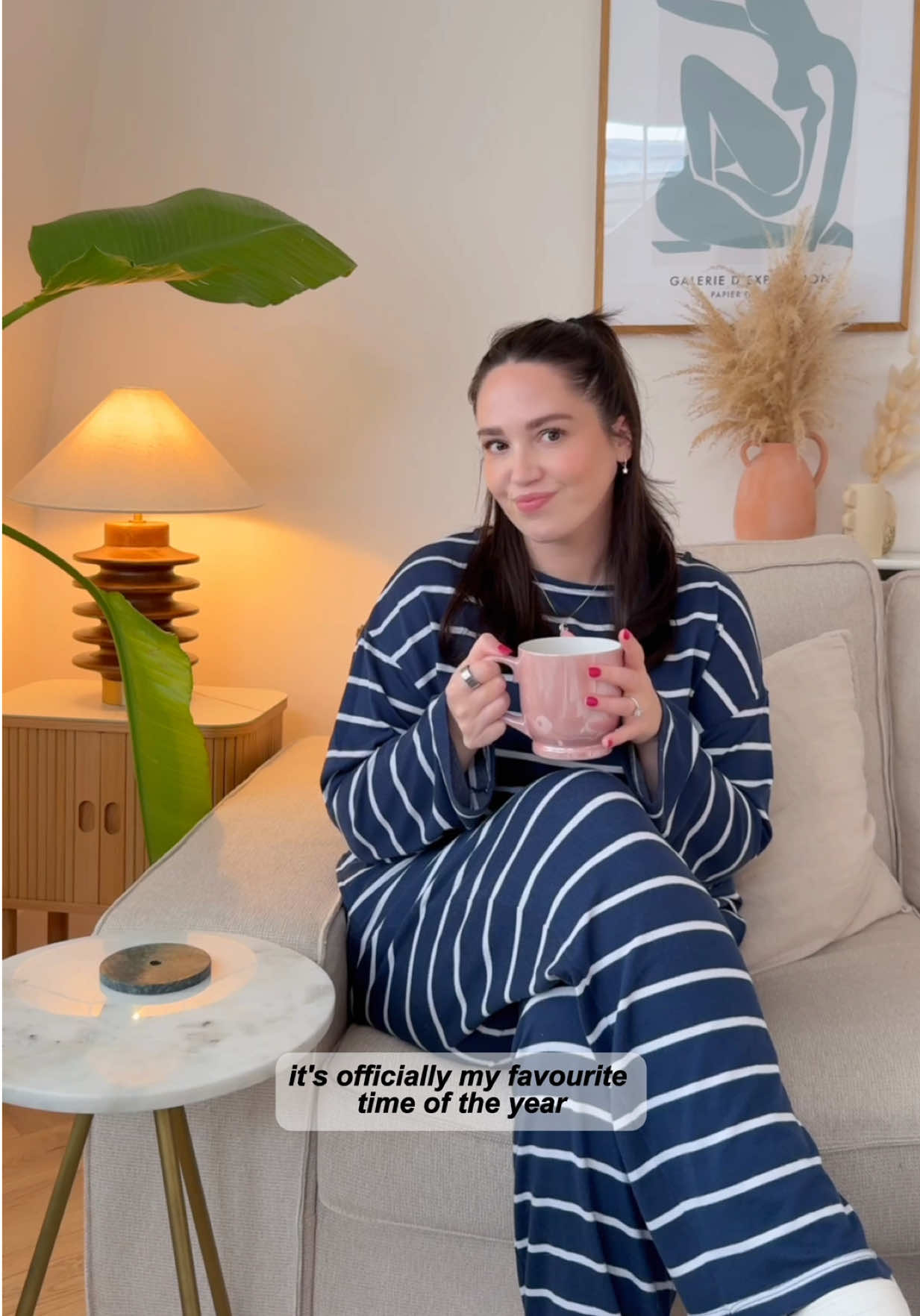 TikTok post by @gabriellalindley for Argos. Caption reads: AD | It’s time to get cosy and switch up my living....