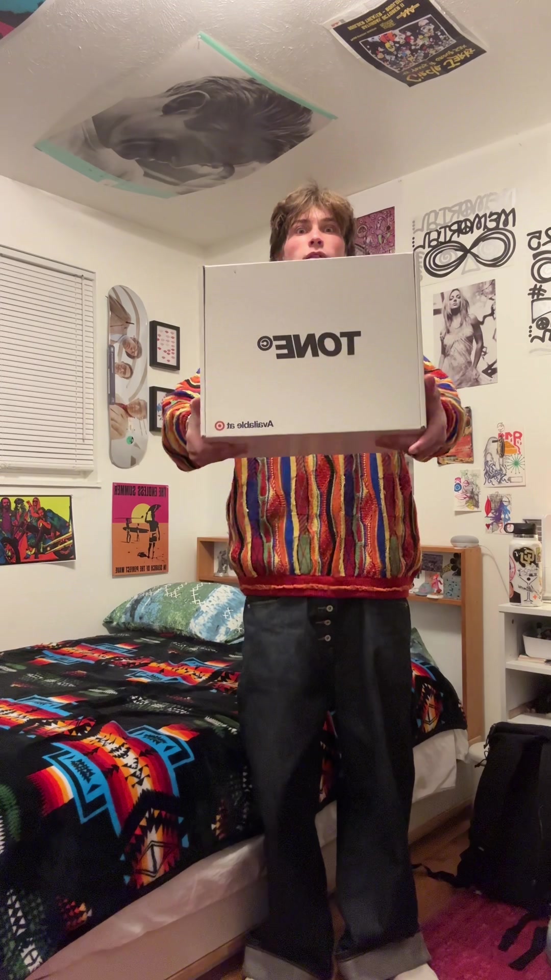 TikTok post by @charlie.craver for TONE by AMP. Caption reads: GO BUY THE NEW TONE SPRING COLLECTION NOW!! @TONE....
