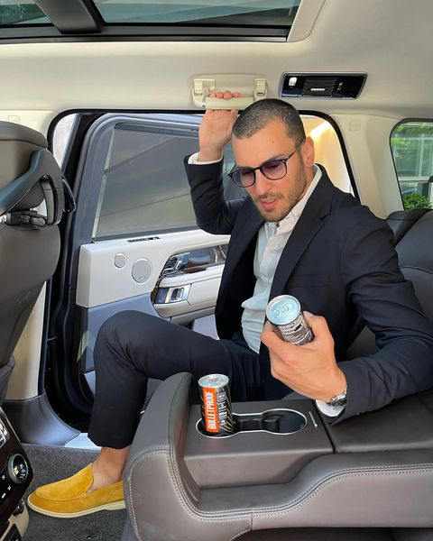 Instagram post by @stevexgold for Bulletproof. Caption reads: The grind truly doesn’t stop... between showings,....