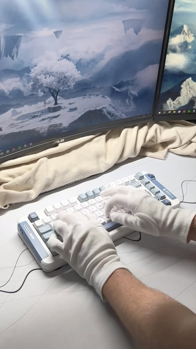 Instagram post by @fleyfandom for Mchose. Caption reads: MCHOSE X75 Sound Test! 🤩 Here’s why it’s a [...].