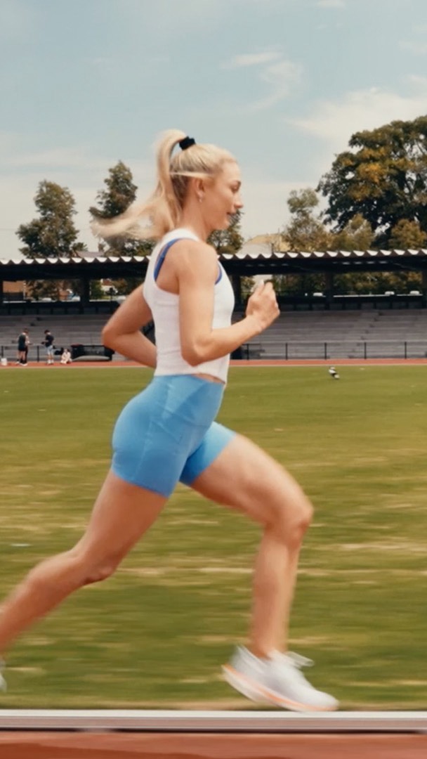 Instagram post by @jessicaahull for True Protein. Caption reads: This is the work that happens in the dark, to....