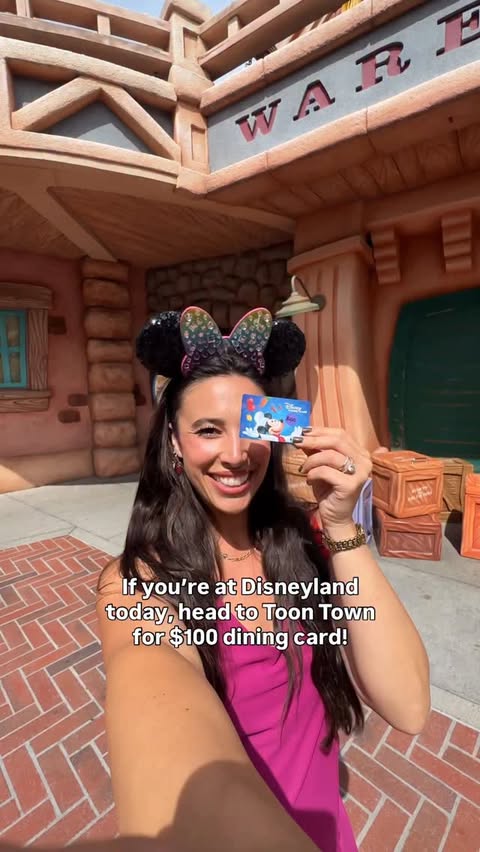 Instagram post by @sierradallas for Disneyland. Caption reads: ENJOY! @disneyparks @disneyland hosted....