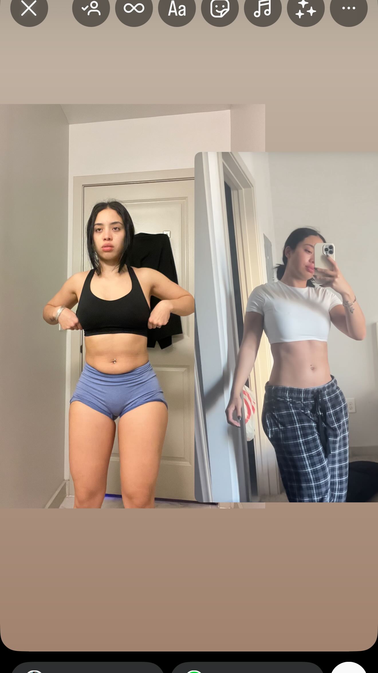 Instagram post by @officialmariasanchez for Naked Nutrition. Caption reads: What I ate during my fat loss phase 

Some of my....