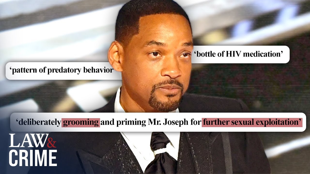 YouTube post by @LawAndCrime for Morgan & Morgan. Caption reads: Will Smith Sued by Violinist in Shocking Sexual....