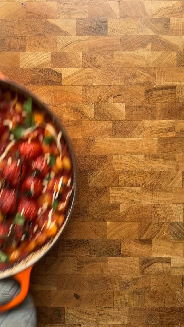 Instagram post by @le_cocque for Le Creuset. Caption reads: IS THIS THE BEST GNOCCHI EVER? I’m not....