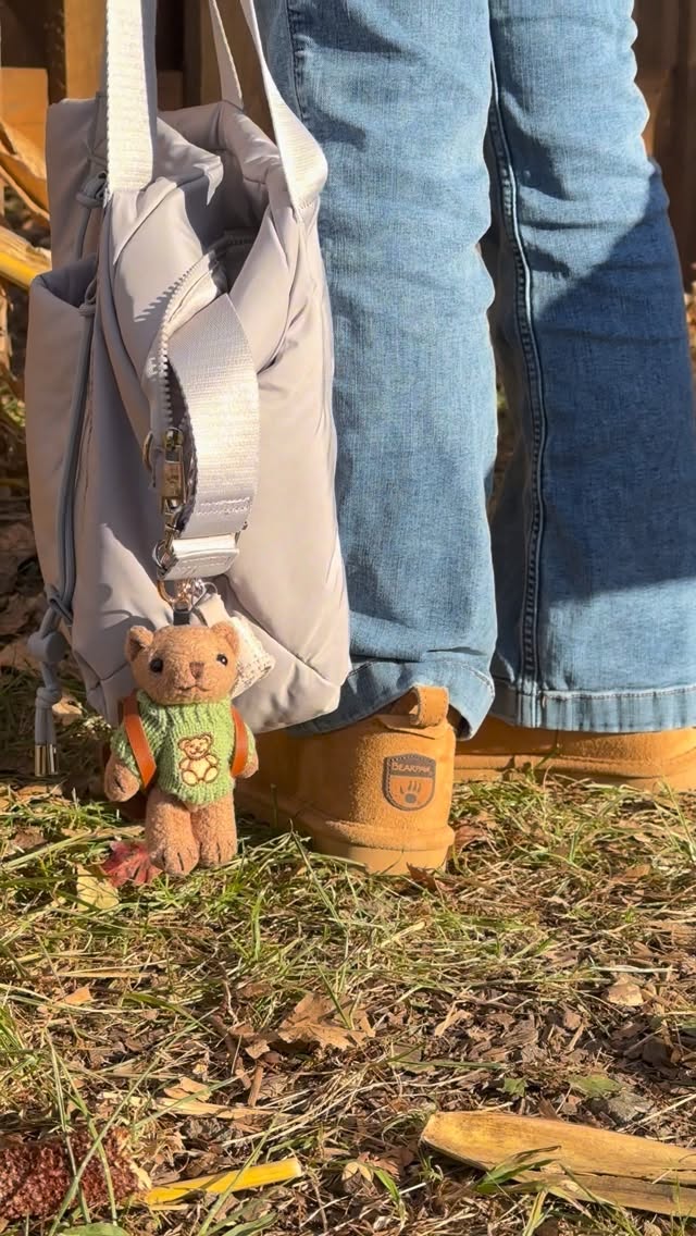 Instagram post by @emmasihavong for BEARPAW. Caption reads: [...] you don’t go to a fall festival in your....