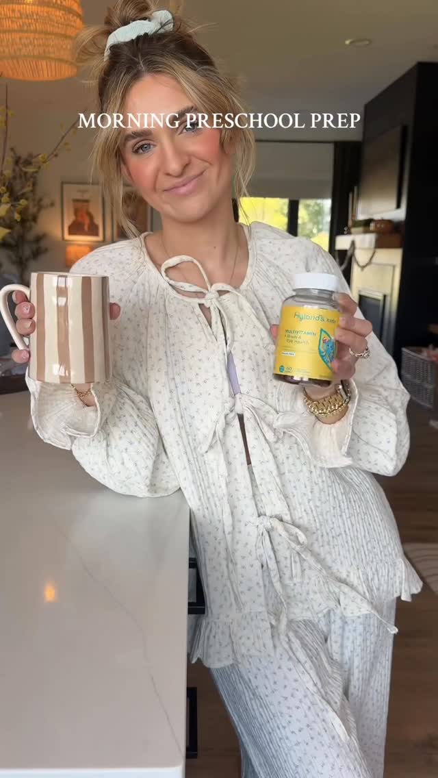 Instagram post by @hannaehenderson for Hyland's Naturals. Caption reads: [...] routines just got easier with....