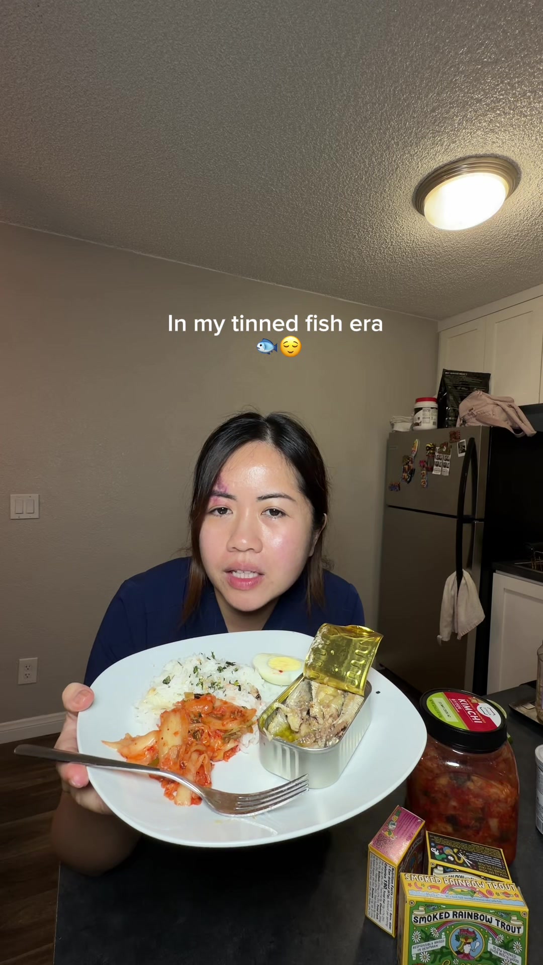 TikTok post by @mariellekrisha for Fishwife. Caption reads: Hooked on @Fishwife so many varieties to choose....