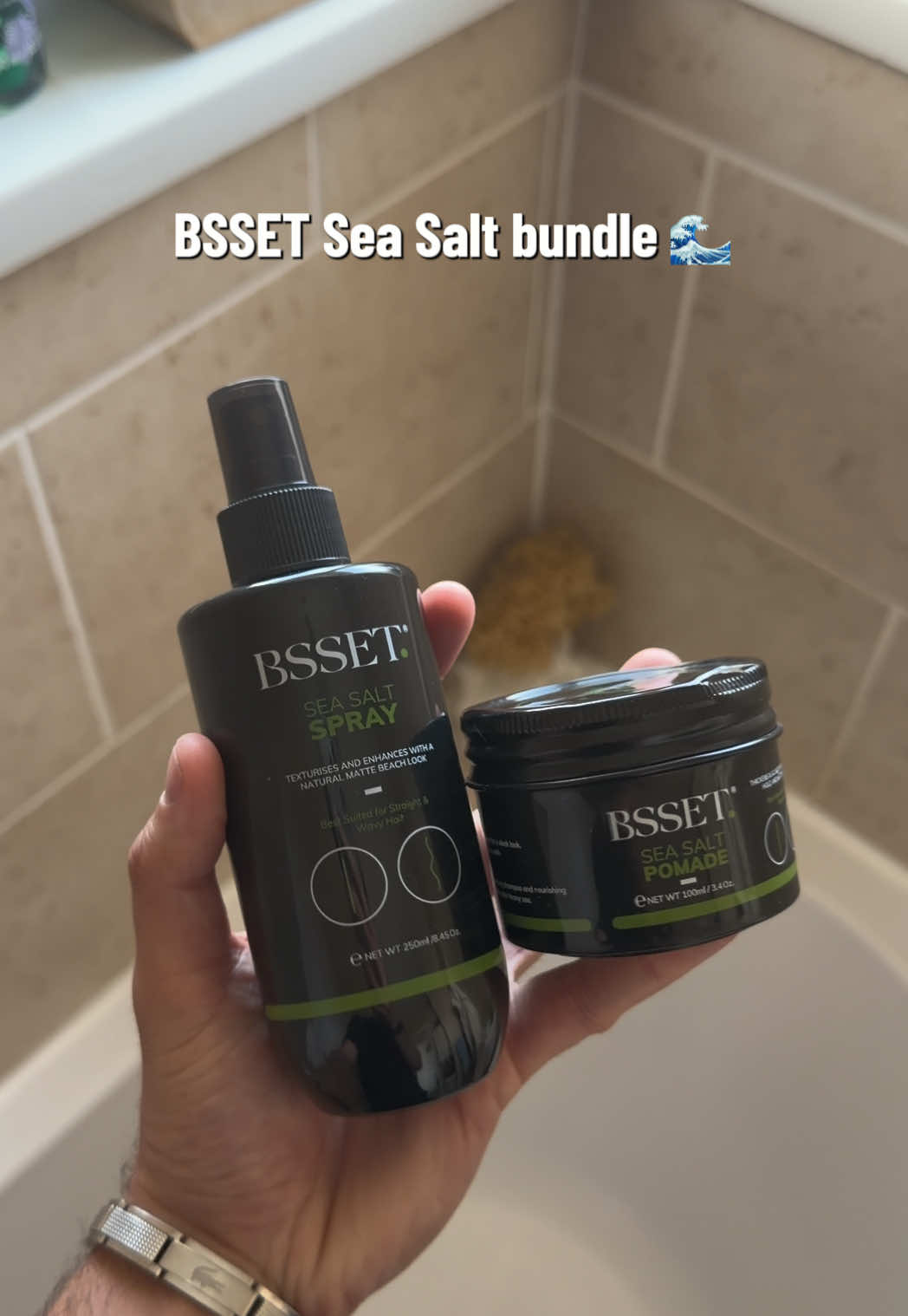 TikTok post by @optimise_ for BSSET. Caption reads: Invest ✅ #menshairstyle #bsset @BSSET 👀.