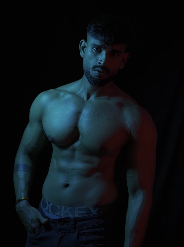 Instagram post by @fit_mrutyunjay for Optimum Nutrition. Caption reads: Sweat, muscles, and dangerous charm🤭🎀 . . Pic....