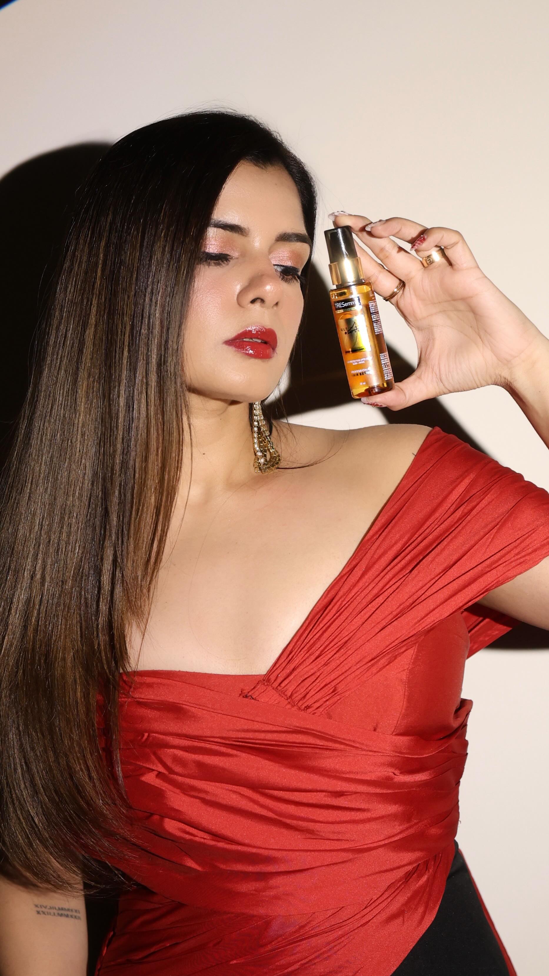 Instagram post by @pallavisinghtdg for TRESemmé. Caption reads: Gloss isn’t just a look - it’s a whole vibe!
Skin?....