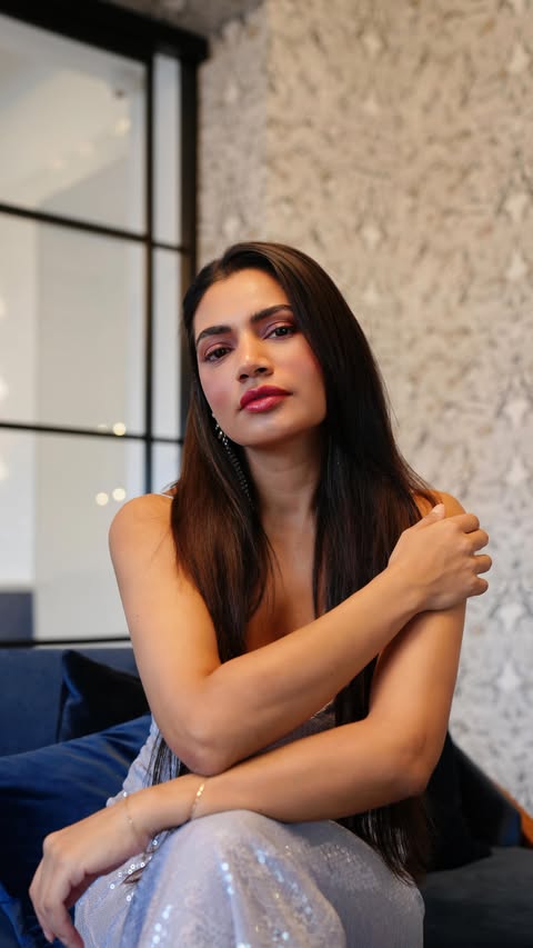 Instagram post by @meghabajaj for PARFUMS de MARLY. Caption reads: [...] but make it couture!🎄🎁 ✨ 
The....