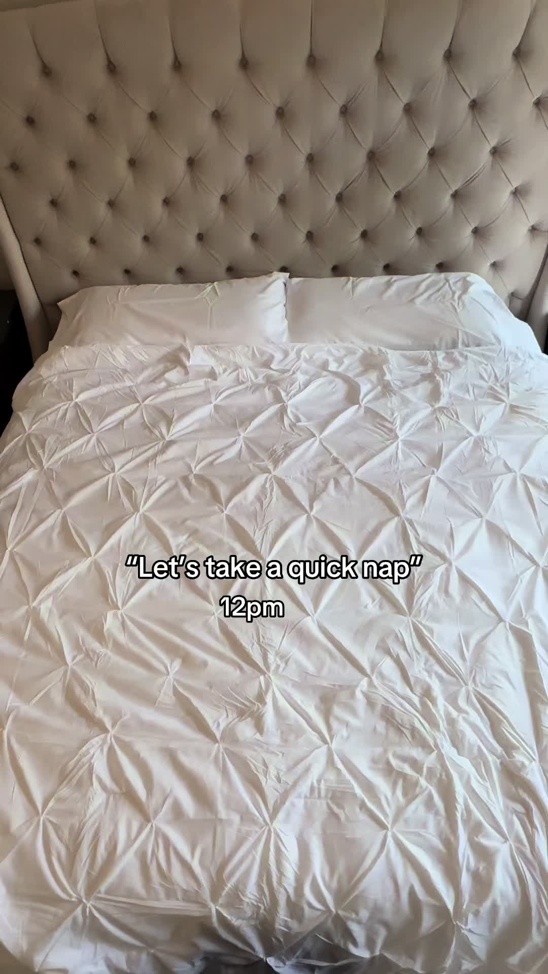 TikTok post by @gestamullai for Bedsure Home. Caption reads: We take naps seriously in this household....