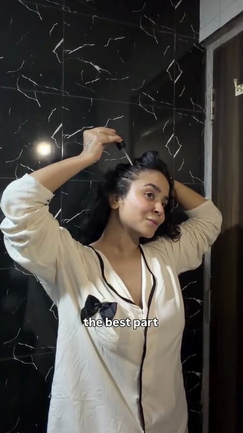Instagram post by @manvii.tak for Brillare. Caption reads: [...] “Hair” for the link 🔗 . . . . . . . [....