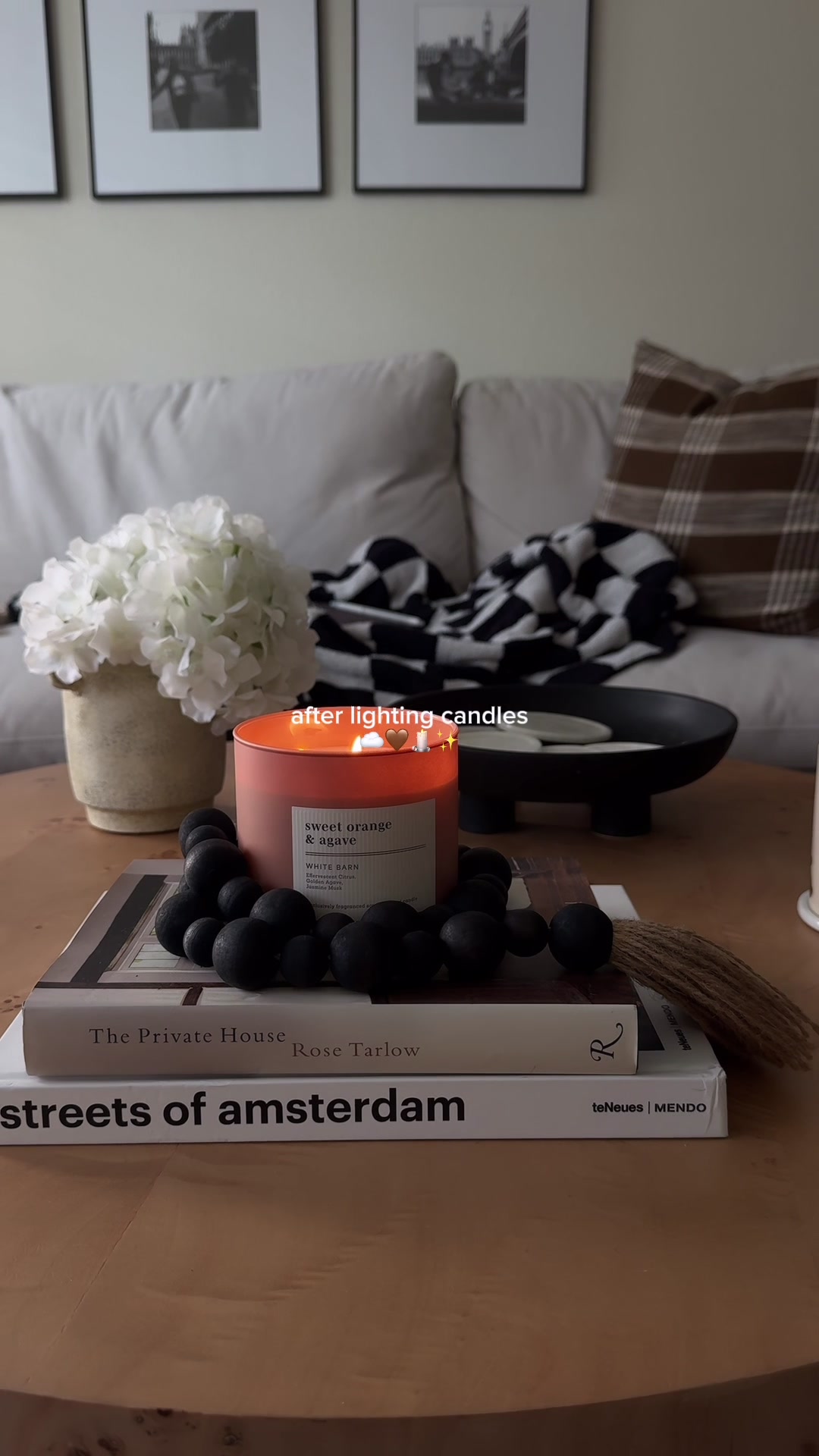 TikTok post by @logynbrown for Bath & Body Works. Caption reads: [...] just adding a @Bath & Body Works candle....