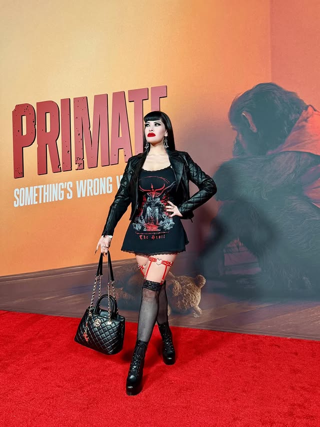 Instagram post by @victoriavenin for Blackcraft Cult. Caption reads: ☽ 🦇🩸💀🩸🦇 ☽

Wednesday Fright at Paramount....