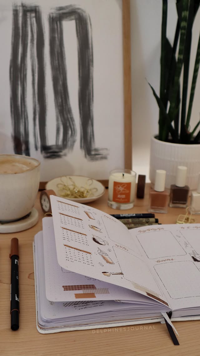 Instagram post by @delphinesjournal for Scribbles That Matter. Caption reads: [...] : @withkx 📖 stationery: •....