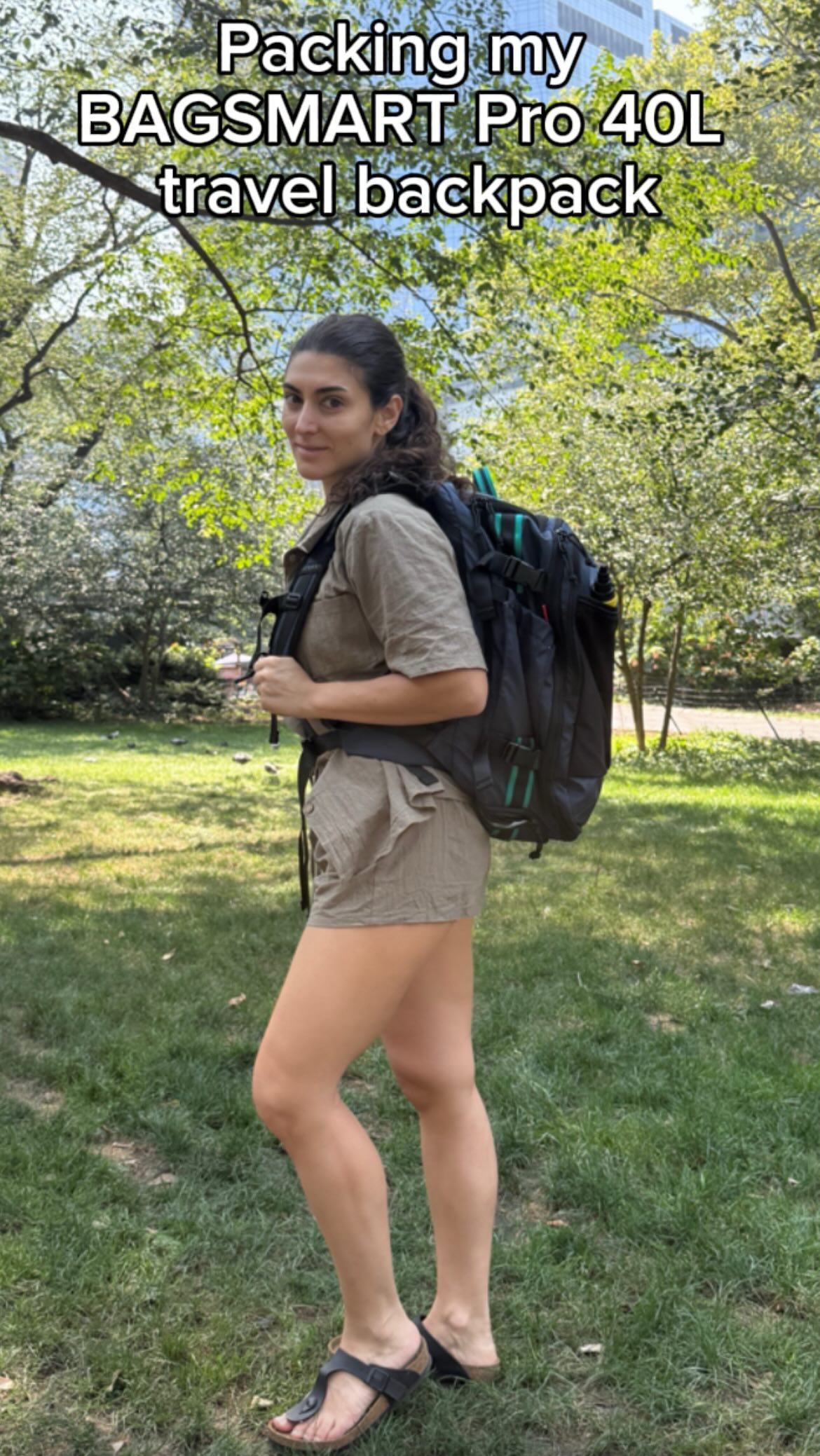 Instagram post by @chloejadetravels for Bagsmart. Caption reads: [...] for 6 continents in 8 weeks!

with my....