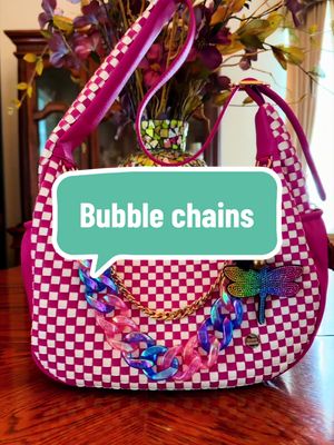 TikTok post by @ocgrl4life for The Gold Blush. Caption reads: The new bubble acrylic chains are chef’s kiss.....