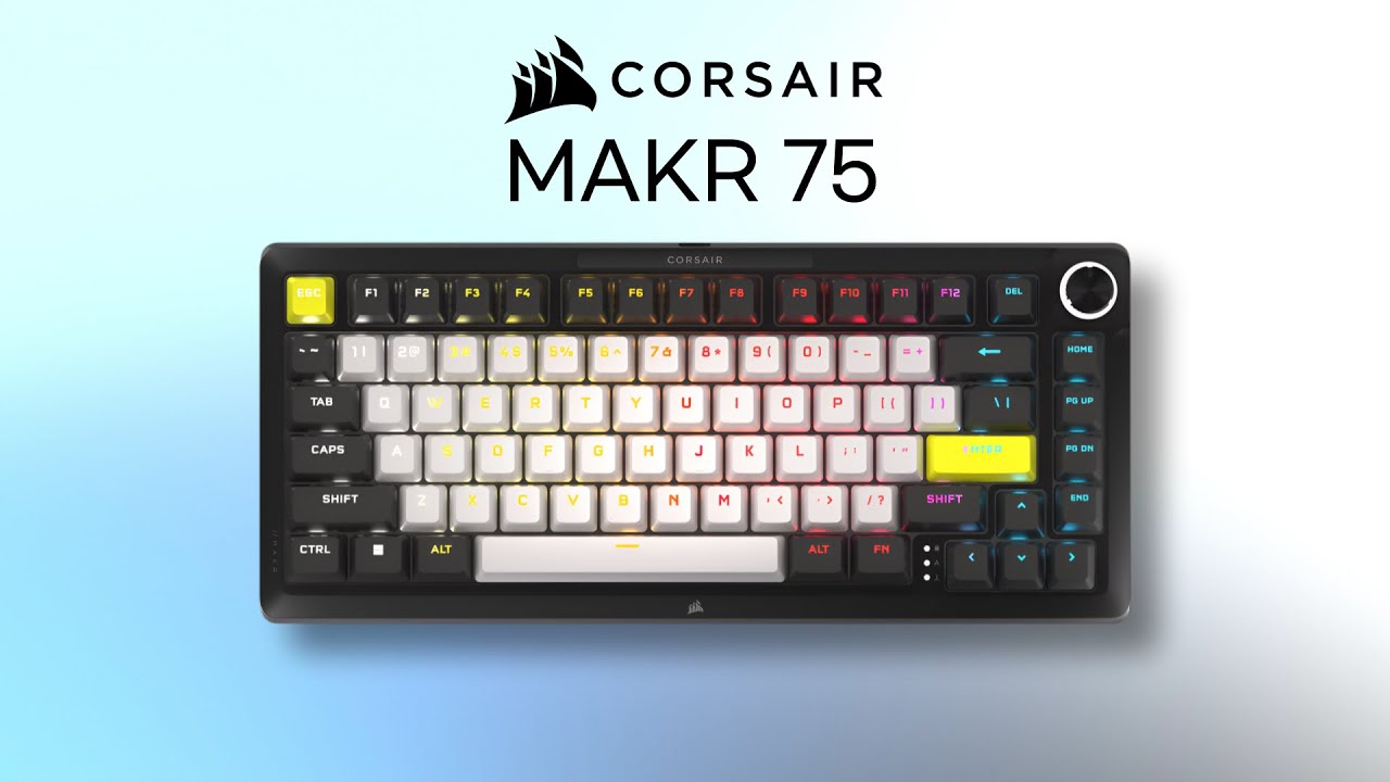 YouTube post by @lattech for Epomaker. Caption reads: [🎁Subscriber Event] Corsair created not a....