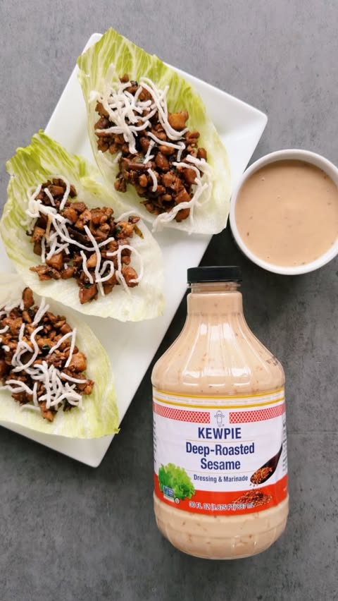 Instagram post by @kelseyoppenheim for Kewpie. Caption reads: #ad Just grabbed @kewpieusa Deep-Roasted Sesame....