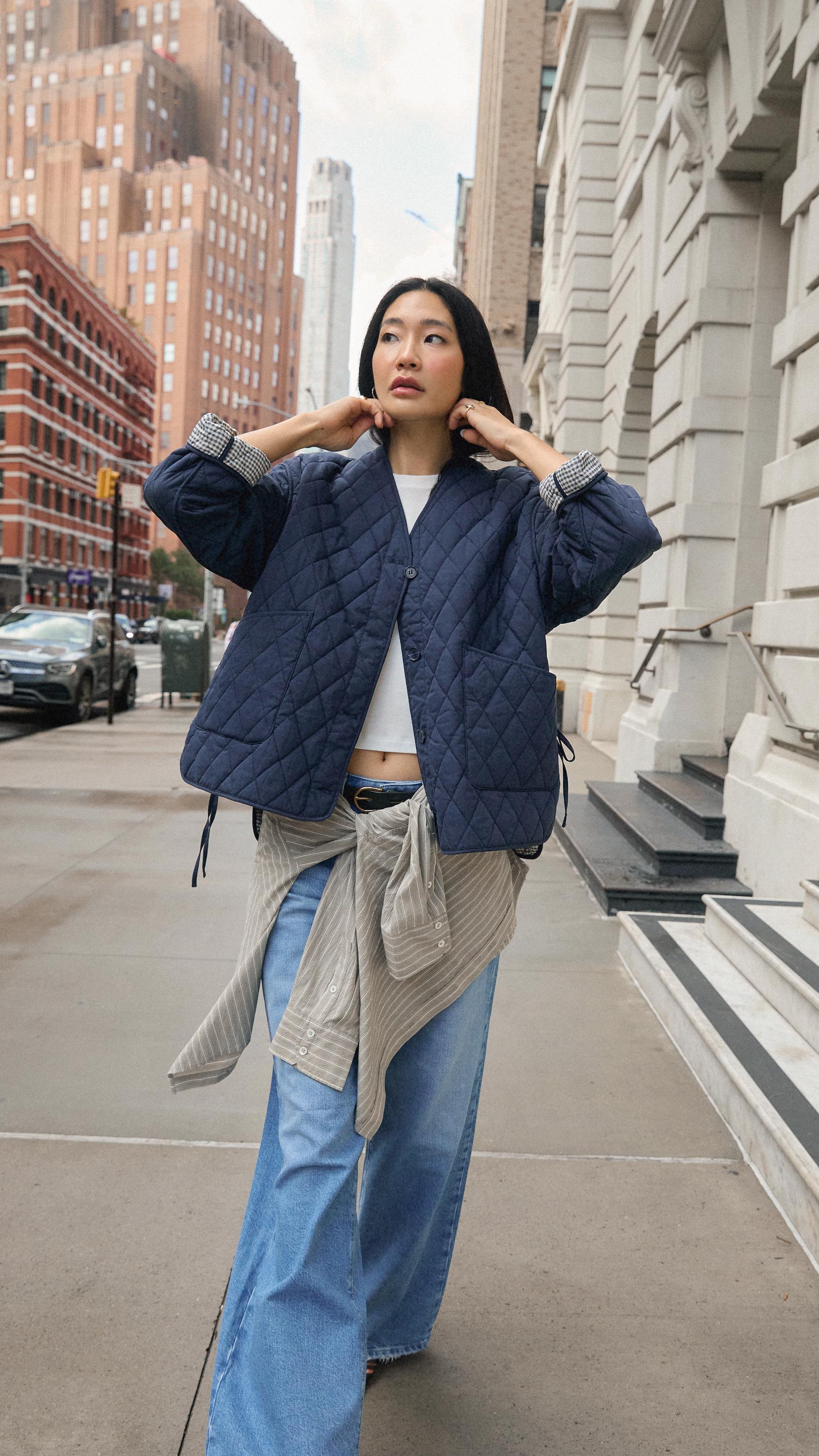 Instagram post by @laurajung for AG Jeans. Caption reads: The @agjeans Adrian jean is my PERFECT JEAN. Low....