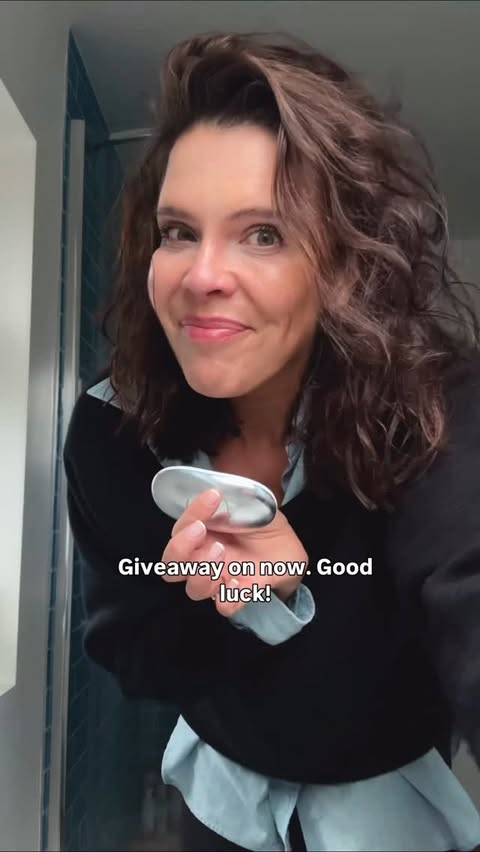 Instagram post by @40plusnotgivingupyet for ZIIP Beauty. Caption reads: GIVEAWAY to win the incredible ZIIP Halo AND 3 of....