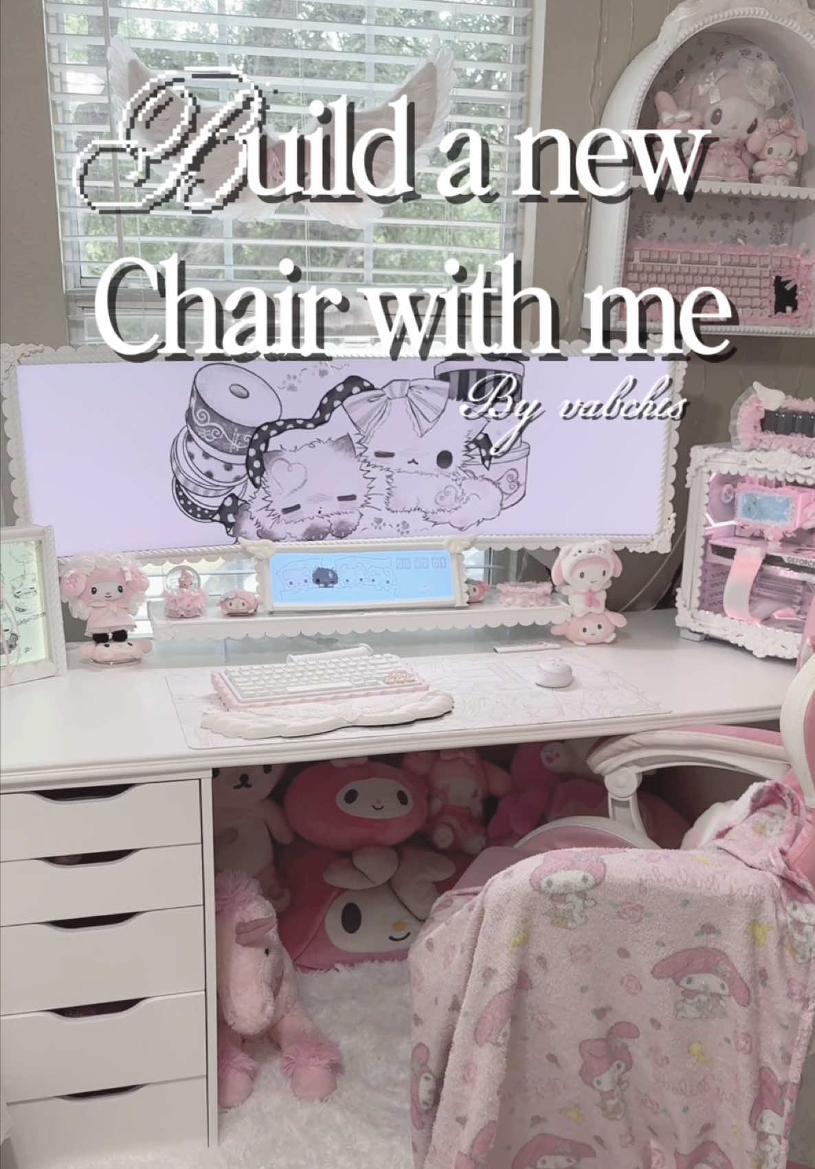 TikTok post by @ponyasylum for Vabches. Caption reads: [...] cutest + comfiest chair everrr ♡︎ This....