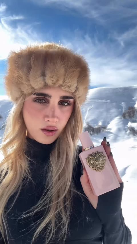 Instagram post by @caterinacarani for Dolce&Gabbana. Caption reads: grwm with D&G beauty🖤 @dolcegabbana_beauty....