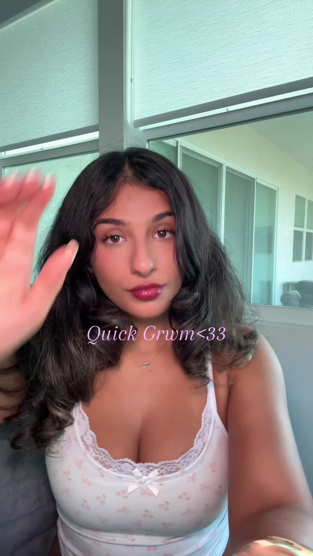 TikTok post by @lenakadry for e.l.f. Cosmetics. Caption reads: Yall the fenty high light  ate and left no crumbs....