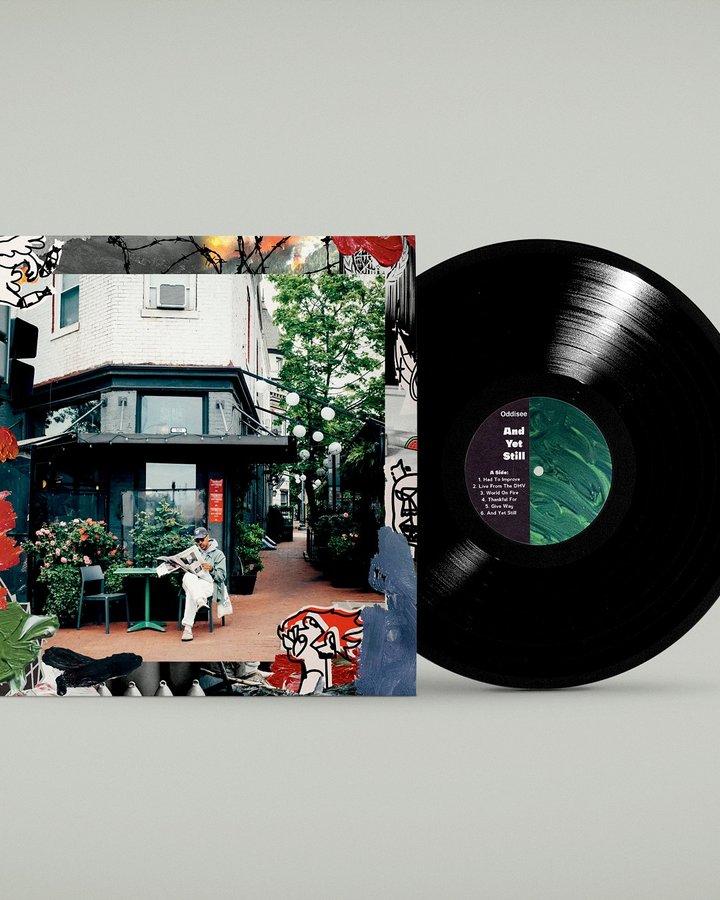 Instagram post by @oddisee for Bandcamp. Caption reads: Limited pressing of my last EP, “And Yet Still”on....