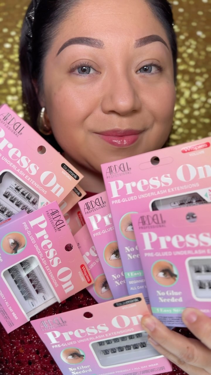 Instagram post by @novasbeauty for Ardell Beauty. Caption reads: #giftedbyardell @ardellbeauty Press On Pre-Glued....