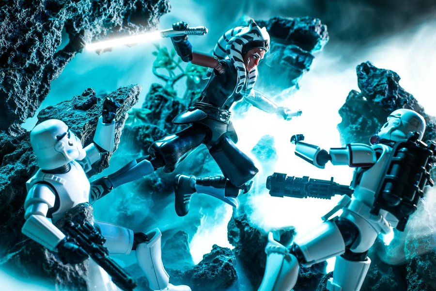 Instagram post by @97_parsecs_photography for Blokees. Caption reads: Next up in my @blokees.official series is Ahsoka!....