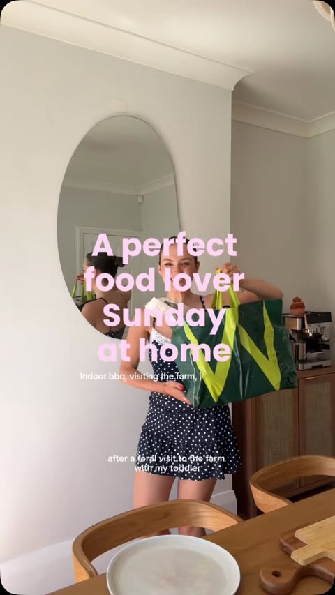 Instagram post by @amesbanks for Waitrose. Caption reads: [...] a foodie day with me at home with @Waitrose....