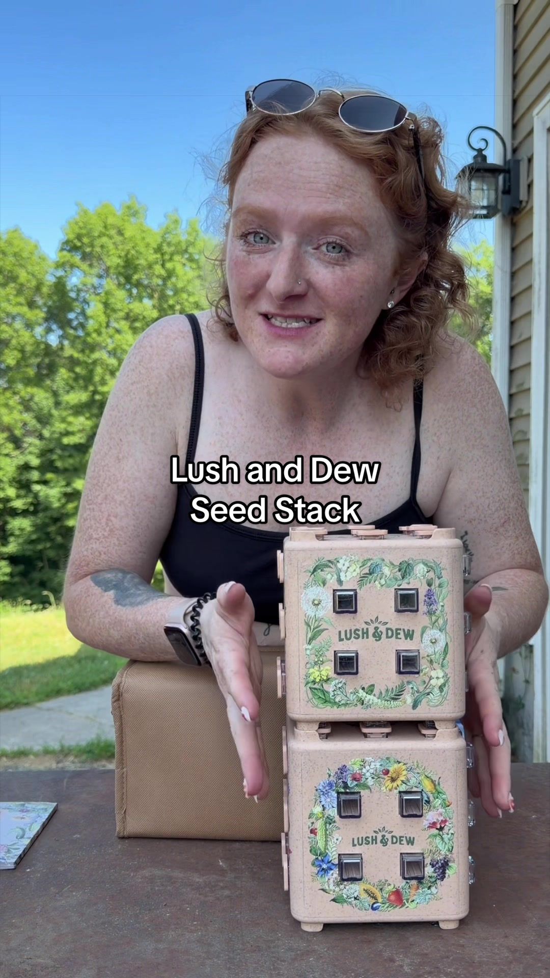 TikTok post by @nikkibeltrandi for LUSH&DEW. Caption reads: [...] and gets used every growing season!....
