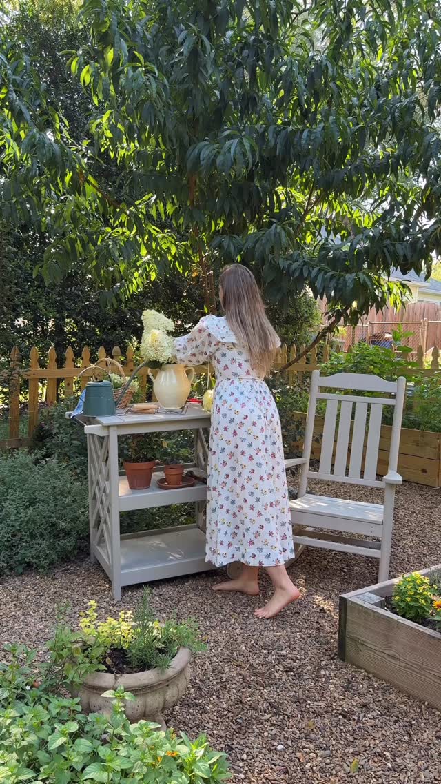 Instagram post by @itsmargoroth for Polywood. Caption reads: [...] gardening, eating, relaxing, but until....