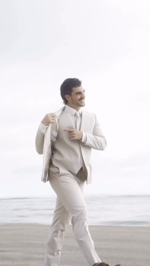 Instagram post by @colejernstedt for Men’s Wearhouse. Caption reads: The @menswearhouse Wedding Marathon 

AD....