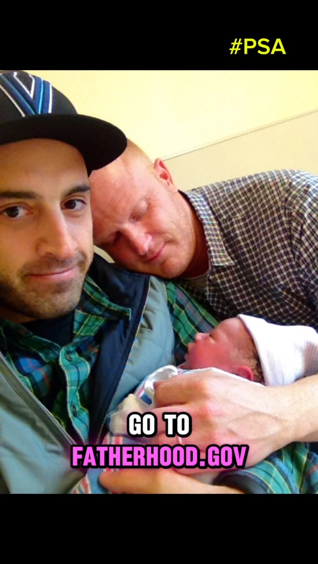 Instagram post by @rainbowdads for Ad Council. Caption reads: #psa Fatherhood is such a joy, and while we....