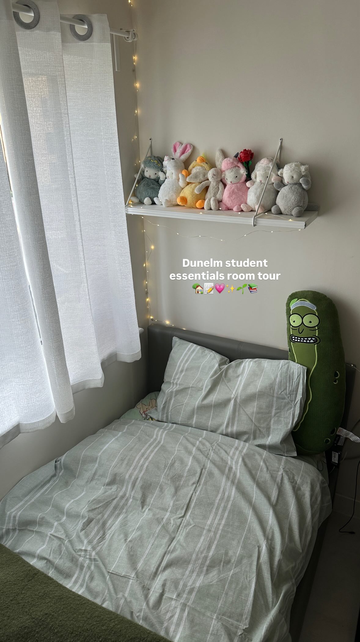 Instagram post by @fiona.hyk for Dunelm. Caption reads: #AD having a small room doesn’t mean it has to be....