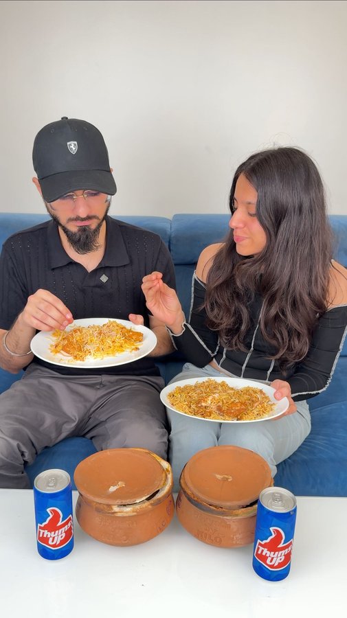 Instagram post by @anjali_dhingra18 for Biryani By Kilo. Caption reads: #Ad Iss match day dil, sixers ke sath ek toofani....