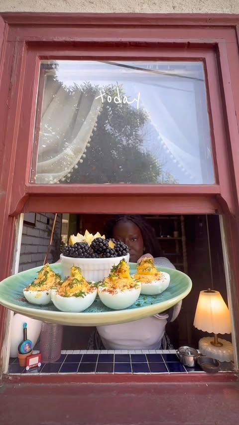Instagram post by @eliseosafo for nuuly. Caption reads: [...] are my eggs...and also fun clothes from....