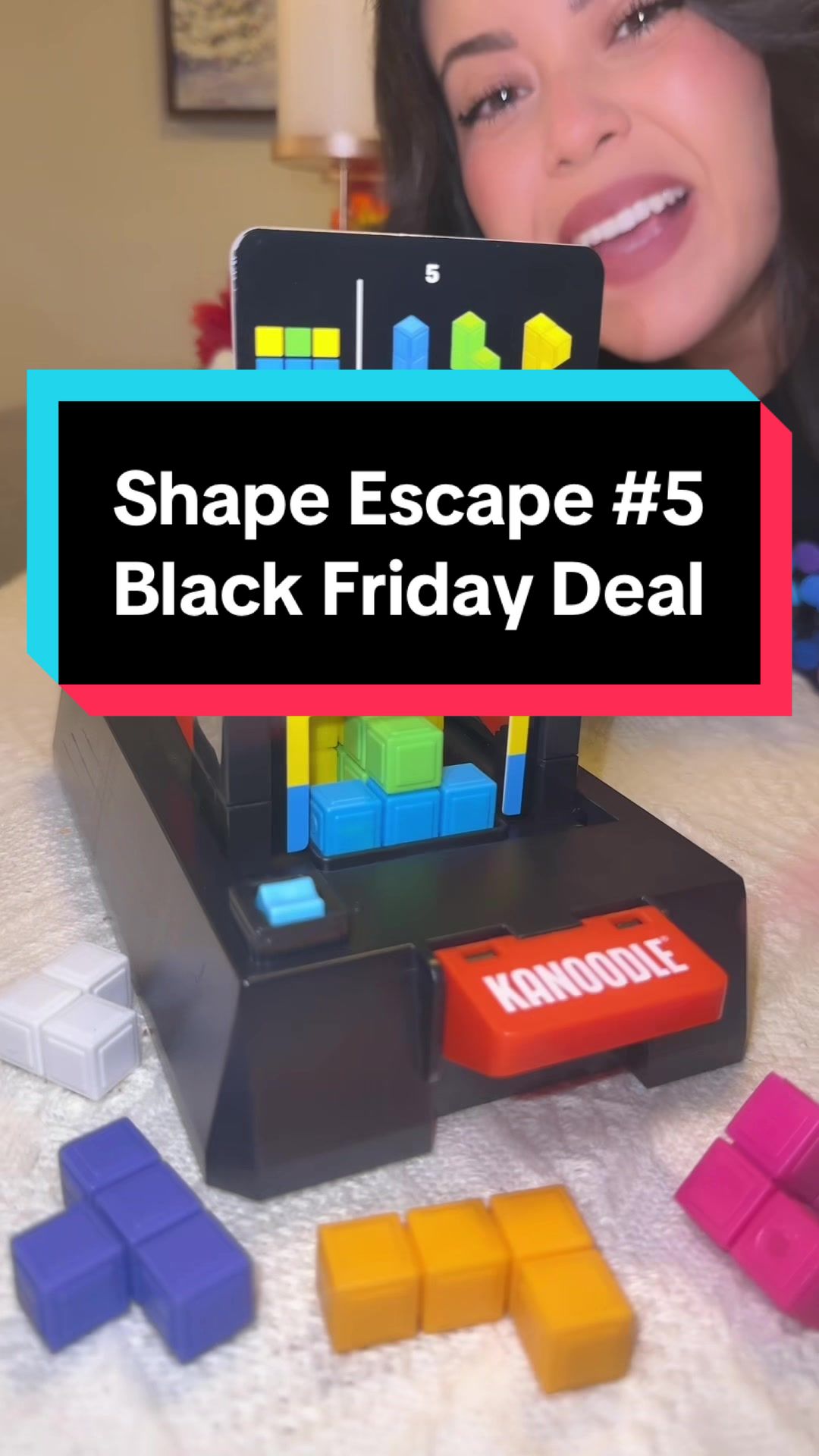 TikTok post by @thekanoodlequeen for Educational Insights. Caption reads: Your new favorite game is 25% off! Don’t miss out!....