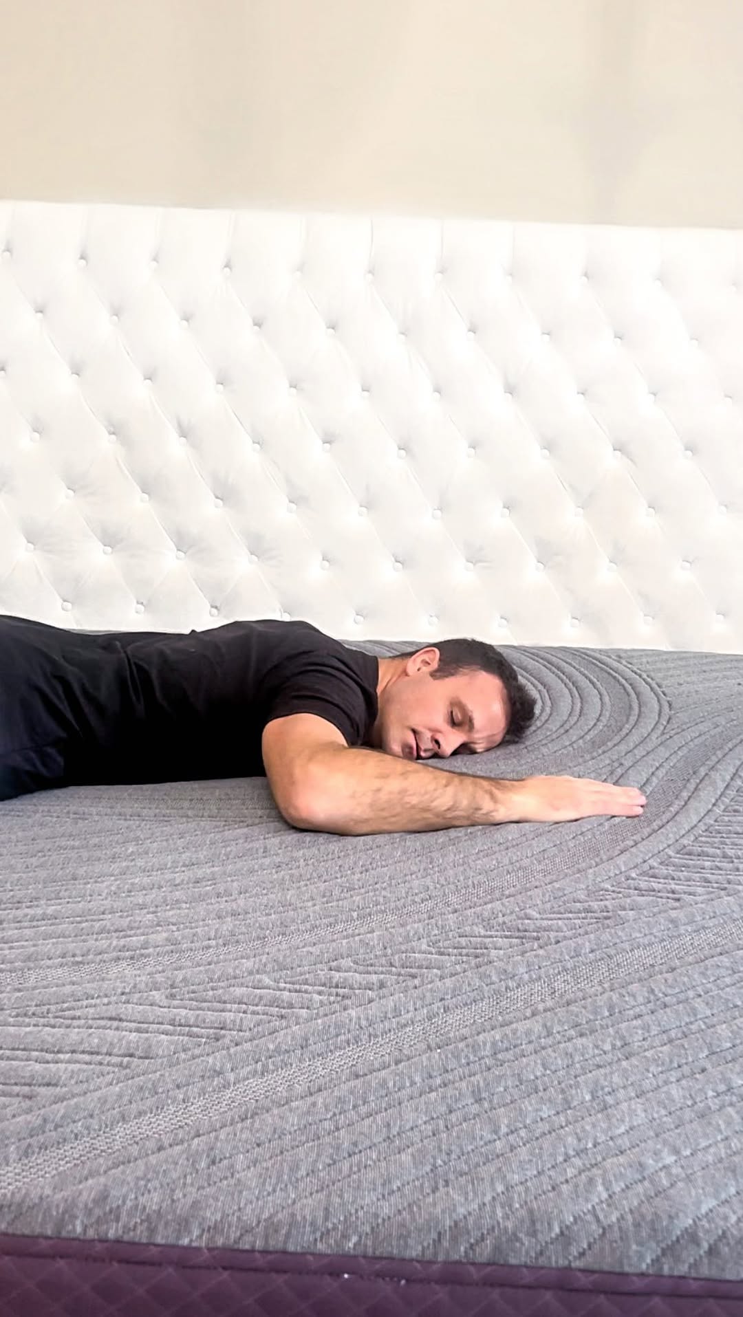Instagram post by @dylanfauver for Mattress Firm. Caption reads: I’ll be sleeping like a baby now too thanks to my....