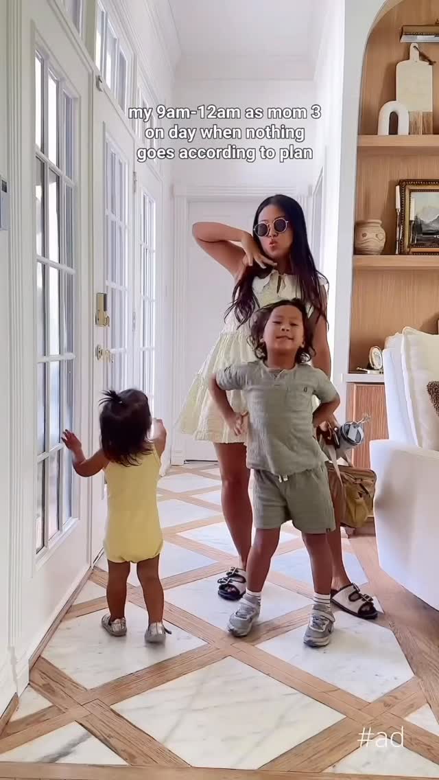 Instagram post by @joyfullygreen for Enfamil. Caption reads: #ad ☔️💧On a day when nothing goes according to....