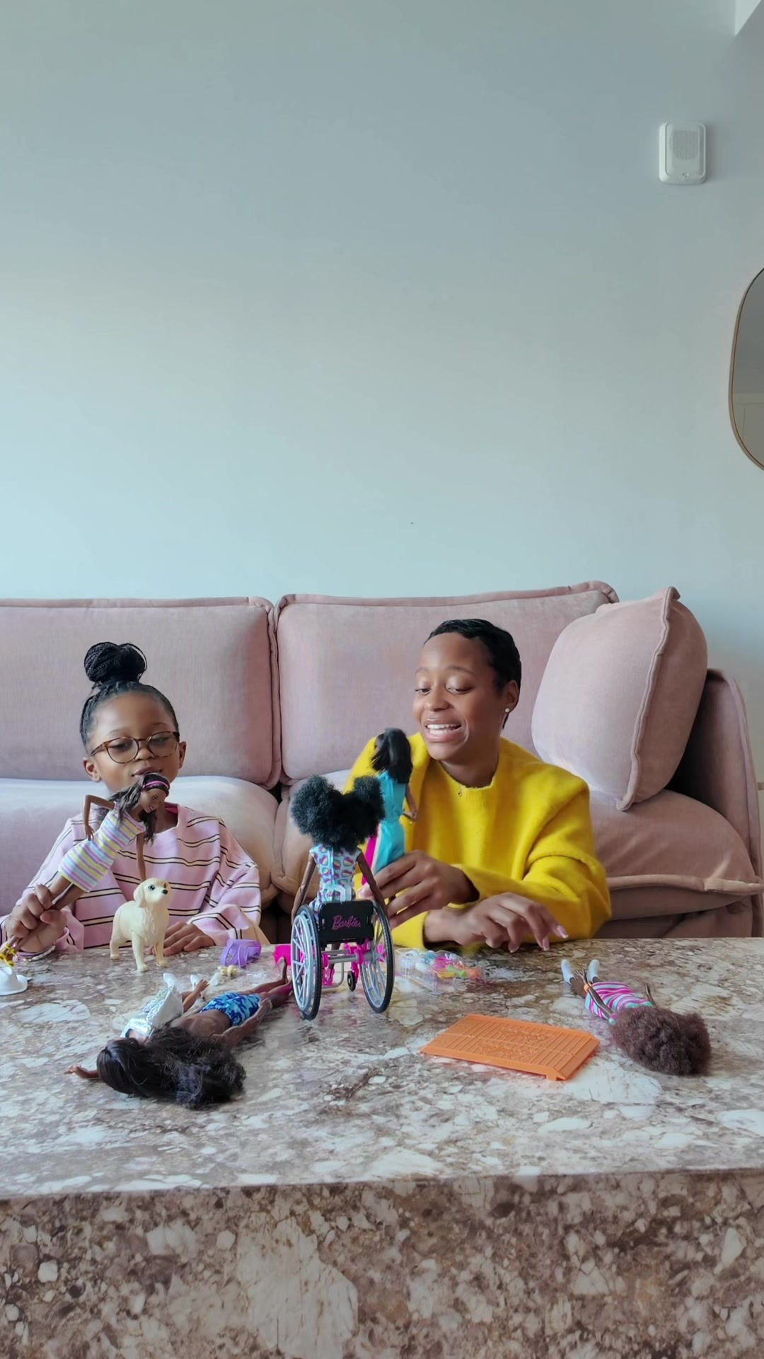 TikTok post by @stehfuhnee_ for Barbie. Caption reads: Through @barbie , I get to pass on the legacy of....